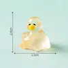 Figura de pato creativa y linda que brilla, perfecta para una noche relajante. Decoración DIY, accesorio de bolsa sorpresa, paisaje en miniatura y pequeño adorno de escritorio