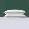 Núcleo de Almohada 100% Algodón, Algodón Puro de 60 Hilos, Almohada Suave que Protege el Sueño, Almohada Clase A para Mamás, Bebés y Niños, Almohada Baja para Dormitorio Estudiantil, Par