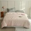 Funda de almohada de color liso Tencel LF Lenzing de 100 unidades, sábana bajera individual, sábana encimera, funda nórdica de Lyocell sedosa fresca para verano