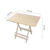 Mesa dobrável de madeira maciça portátil Mesa de jantar Mesa pequena simples para uso doméstico Mesa de jantar Mesa quadrada Mesa redonda Mesa de estudo para aluguel