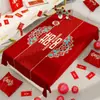 Casamento Vermelho Toalha de Mesa de Centro Festiva Toalha de Mesa de Casamento Toalha de Mesa de Centro de Casamento Tecido Vermelho para Sala de Casamento