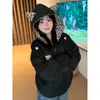 Sudadera con capucha y cremallera de punto estilo cárdigan con estampado de leopardo y diablito bordado, diseño a juego para pareja, nueva colección Otoño 2026