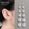 Contas soltas de pérola natural de água doce branco alto, contas em formato de pão cozido roxo, contas nuas ovais meio furadas, estilo para fazer brincos de pérola DIY, colares