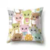 Funda de Almohada Sencilla con Diseño de Animales Geométricos Funda de Almohada de Oficina Funda de Almohada Lumbar Poliéster Funda de Almohada Sencilla para Sofá