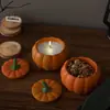 Caja de Almacenamiento de Calabaza de Resina de Yeso Aromaterapia Grande Molde de Silicona Molde para Taza de Velas de Halloween DIY