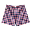 Pantalones de punto a cuadros para hombre de ajuste holgado transfronterizos, adecuados para usar al aire libre, shorts de dormir para hombre, talla grande, boxers