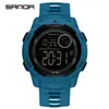 Sanda Comércio Exterior Relógio Popular Masculino Outdoor Camuflado Estilo Militar Tendência Cool Relógio Masculino Despertador Multifunção Relógio Eletrônico