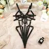 Moda Europea y Americana Clásica para Mujer Verano Nuevas Llegadas, Elegante y Sencillo Elástico Body de Lencería Negro con Tirantes Sexy