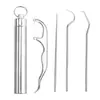 Set Portátil de Cubo con Palillos y Hilo Dental de Acero Inoxidable 304, Set Portátil de Siete Piezas para Eliminar Manchas Dentales, Set de Cuidado Bucal, Palillo