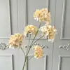 Nuevo Modelo de Hortensia Artificial de 5 Cabezas para Boda, Decoración Suave, Exhibición en Ventana Exterior, Arreglo de Flores Falsas, Arreglo de Flores Artificiales