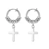 Amazon Transfronterizo Colgante de Cruz Caliente Pendientes de Dragón Tibetano Retro Pendientes Hebilla de Oreja Hip Hop Venta al por Mayor para Hombres y Mujeres