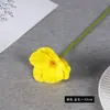 Flor de Papoula Única de PU com Revestimento de Veludo Simulação de Flor de Papoula com Revestimento de Veludo Flor de Papoula