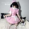 Ropa Interior Sexual Deseo Puro Rosa Uniforme de Enfermera Amor Traje Calado Pijama Gratis Juego de Roles