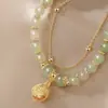 Libro de Caperucita Roja Paso a Paso Pulsera de Jade Anti-Hetian Diseño de Lujo Ligero de Verano Sensación Avanzada Enviar a Novia a Novia