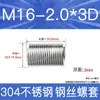 Fabricante en stock acero inoxidable 304 rosca métrica gruesa manguito roscado de alambre de acero tornillo de roscado protectores tornillo de roscado protector M2-M24