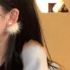 Otoño e Invierno orejas de invierno no tienen frío pendientes peludos estilo coreano suave clip para oreja sin agujero aretes lindos para mujer
