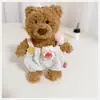 Apenas Roupas] Chaveiro Pingente de Bolsa Urso Barcelona Boneco 12cm Roupas de Boneca Pingente de Urso Vestido