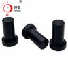 Botón de aleación de aluminio YRFKNOB * 8-12*19 negro grano de sol núcleo sólido tapa de botón metálica