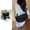 Bolso Cruzado Impermeable Ultraligero Tela Oxford Unisex Versátil Hombro Único Nylon Ligero Práctico Silla de Montar Pecho Bolso Dumpling