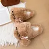 Funda trasera pastelito zapatos de algodón mujer 2026 nuevo estilo ropa exterior invierno más terciopelo slip-on persona perezosa interior zapatillas para el hogar