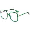 Gafas planas adelgazantes cuadradas de montura súper grande de estilo coreano de Zhou Yangqing, monturas retro, gafas sencillas populares en línea.