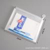 Saco de documentos tridimensional saco com zíper a4 transparente saco com zíper de papel de exame de estudante saco especial de IVA de grande capacidade para atacado