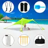 Toldo de Praia Lycra Transfronteiriço Proteção Solar Externa e Frescor Lycra Elástico em Quatro Lados Tenda Toldo para Acampamento à Beira-Mar