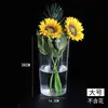 Balde de Flores Transparente em Acrílico Balde Grande para Floricultura Flores Domésticas Balde Alto Francês Vaso de Plástico para Água Profunda