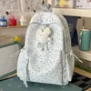 Mochila Fresca y Sencilla Estilo Coreano para Estudiantes Universitarias, Mochila Sencilla y Elegante, Mochila Ligera y de Gran Capacidad para Estudiantes de Preparatoria