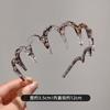 Diadema de Onda Coreana para Mujer, Diadema Alta de Calavera con Pinza para el Cabello Dentada, Accesorios para el Cabello, Pasador Deportivo Especial para Recoger el Cabello para Lavarse la Cara