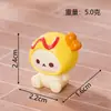 Tocado creativo, figura de oso linda, adorno miniatura de resina, decoración DIY, escena en miniatura, adorno de escritorio