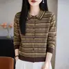 Chaqueta cárdigan de punto finamente elaborada estilo retro para mujer, estilo corto para figuras petite, nuevo suéter top de abrigo otoño 2026