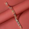 Pulsera Coreana de Estilo Transfronterizo con Pedrería de Color para Mujer, Joyería Sencilla y Versátil para el Día a Día y Banquetes, Joyería de Diamantes Sueltos, Nuevo Estilo