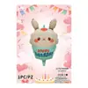 Decoraciones de Globos para Fiesta de Cumpleaños Papel de Aluminio Cono de Helado Cupcake Cumpleaños de Dibujos Animados Transfronterizo
