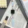[Correa de Reloj] Adecuada para Apple S12iwatch Correa de Reloj con Patrón de Estrella Incrustada de Diamantes en Forma de Cruz S10987Se Muñequera de Reloj