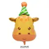 Balão de Folha de Alumínio com Cabeça de Animal Grande Desenho Animado Tigre Coala Leão Fofo Decoração de Festa de Aniversário