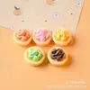 Juguete de Comida de Simulación Accesorios de Resina Decoraciones de Pegamento de Crema DIY Oso de Dibujos Animados Lindos Estilo Mixto Decoración de Huevo Tarta Pan