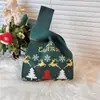 Saco de presente de Natal, caixa de presente, bolsa de tricô, saco de presente de Halloween, saco para doces de maçã de Natal, caixa de embalagem para presente