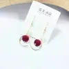 Nuevos Pendientes Geométricos Elegantes con Borla, Estilo Coreano, Largos, de Alta Calidad, Chapados en Oro Real, Aguja de Plata Real 925