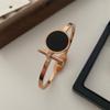 Pulseira de disco grande preta pulseira popular da Amazon moda europeia e americana luxo leve elegante pulseira aberta de alta qualidade para mulheres