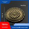 Latão Retro Renda Oval Pano Carteira Fivela Ao Vivo Internet Celebridade Feito À Mão Couro Bagagem Decorativa Fivela Jóias Atacado