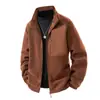 Sudadera tipo cárdigan de forro polar Polar 440g para hombre, Otoño e Invierno, Transfronteriza, Engrosada, Cuello alto, Chaqueta de forro polar