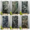 Azulejos de Piso de Pedra de Luxo Estilo Francês Preto Minimalista com Padrão de Mármore 60*120 Azulejos Cerâmicos para Hotéis e Supermercados, Azulejos Brilhantes Cor de Café