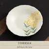 Conjunto de Chá Cerâmico Gongfu de Nespera Pintado à Mão para Casa e Escritório, Bule com Tampa, Xícaras de Chá, Conjunto Completo em Caixa de Presente