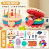 Casa de Juegos para Niños Juguete de Cocina Set de Arcilla de Colores Arcilla Ultraligera DIY Máquina de Hacer Fideos Molde de Plastilina para Pastel