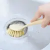 Cepillo Limpiador para Fregadero y Estufa, Cepillo para Ollas, Depurador de Ollas con Mango Largo para Descontaminación, Suministros de Cocina, Cepillo para Lavar Platos, Cepillo para Ollas Doméstico