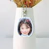 Duas vezes Kim Daehyun e Zhou Ziyu Acrílico Branco Chaveiro Dupla Face Pingente de Suporte para Fãs Pingente de Mochila Celebridade