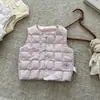 Chaleco acolchado para bebé con 90% de plumón de pato blanco, nuevo estándar nacional, nuevo modelo de otoño e invierno, chaleco interior ligero y cálido para niñas