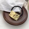 Estilo Coreano Distinctivo Bucle para el Cabello de Onda Cruzada Cuerda Metálica para el Cabello Accesorios para el Cabello Estilo ins Nicho Lazo Goma para el Cabello para Mujer Simple Elegante