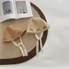 Sombrero de Paja de Verano con Protección Solar Estilo Coreano para Niñas, Elegante Sombrero de Pescador con Lazo, Sombrero de Playa Transpirable con Protección Solar para Niñas